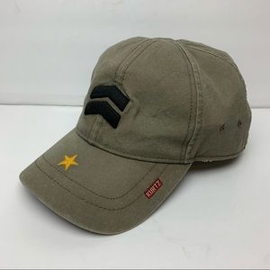 A. Kurtz Military Hat Army Green Size Large 100% Cotton Embroidered Ball Cap